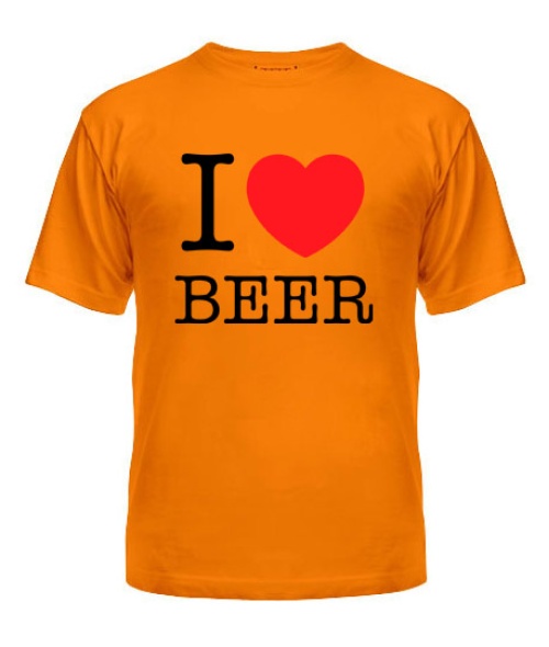 Чоловіча футболка I love beer