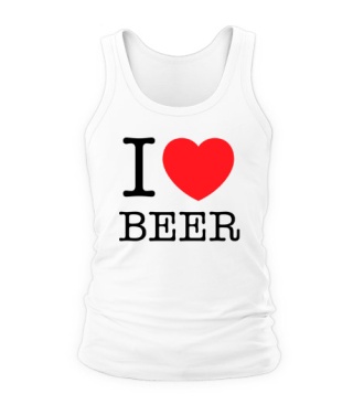 Мужская Майка I love beer