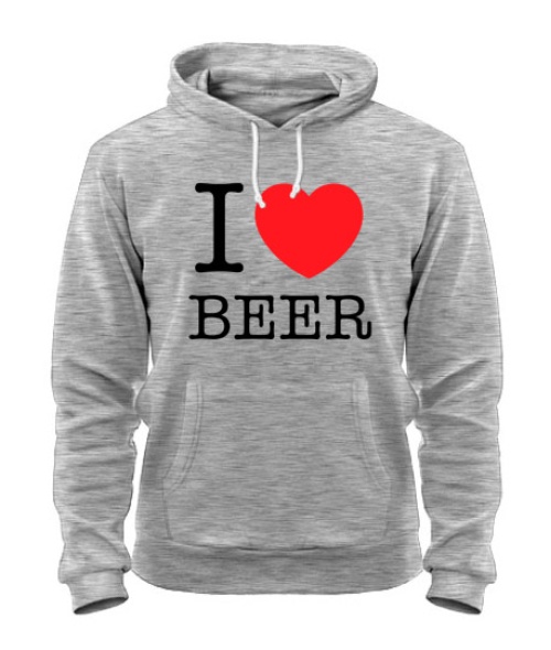 Толстовка-худі I love beer