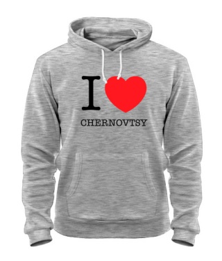 Толстовка-худи I love Chernovtsy