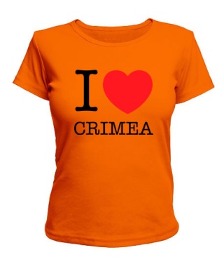 Жіноча футболка I love Crimea