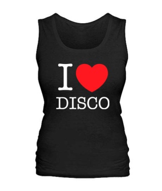 Жіноча майка I love disco