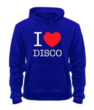 Толстовка-худи I love disco