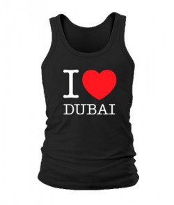 Мужская Майка I love Dubai
