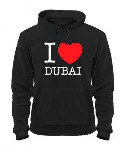 Толстовка-худи I love Dubai