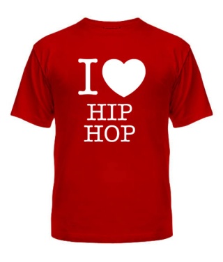 Чоловіча футболка I love hip-hop