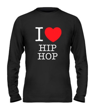 Мужской Лонгслив I love hip-hop