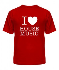Чоловіча футболка I love house music