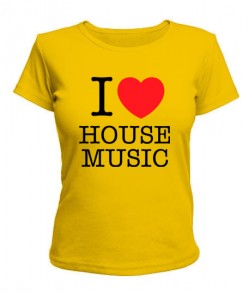 Жіноча футболка I love house music
