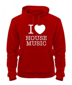 Толстовка-худі I love house music