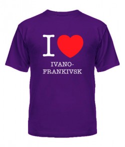 Чоловіча футболка I love Ivano-Frankivsk