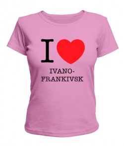 Жіноча футболка I love Ivano-Frankivsk
