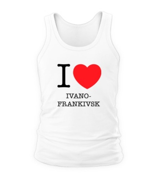 Чоловіча майка I love Ivano-Frankivsk