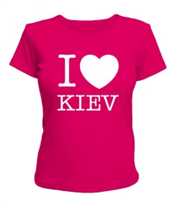 Женская футболка I love Kiev
