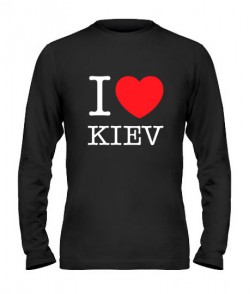 Чоловічий лонгслів I love Kiev