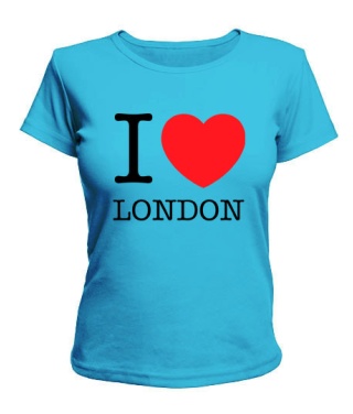 Женская футболка I love London