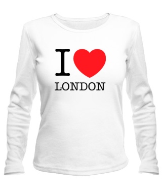 Женский лонгслив I love London