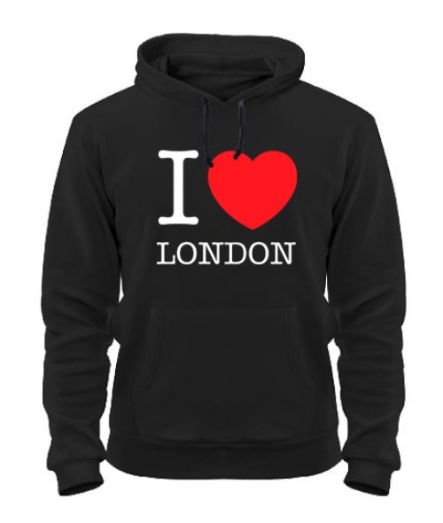 Толстовка-худи I love London