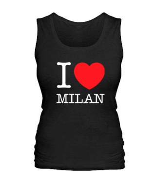 Жіноча майка I love Milan