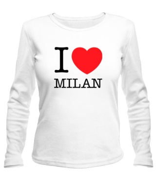 Жіночий лонгслів I love Milan