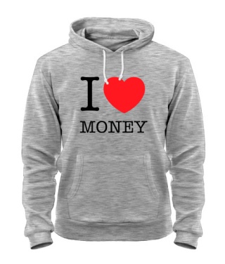 Толстовка-худи I love money