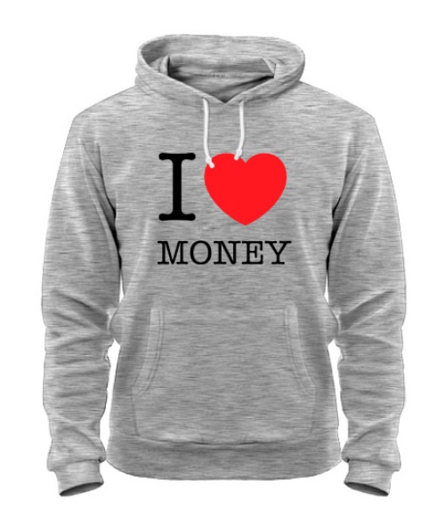 Толстовка-худи I love money