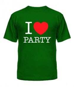 Чоловіча футболка I love party-Варіант 2