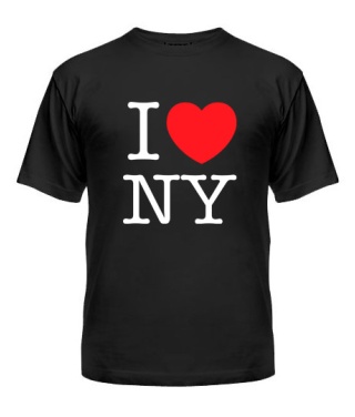 Мужская Футболка I love NY