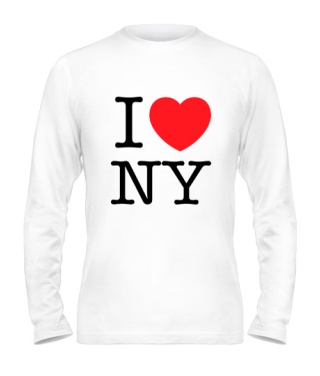 Чоловічий лонгслів I love NY