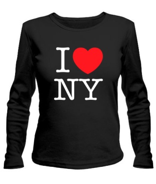 Жіночий лонгслів I love NY