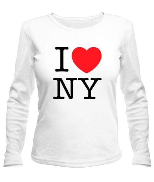 Жіночий лонгслів I love NY