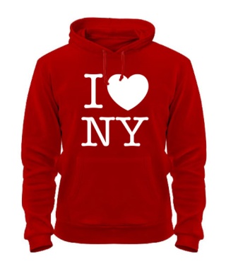 Толстовка-худі I love NY