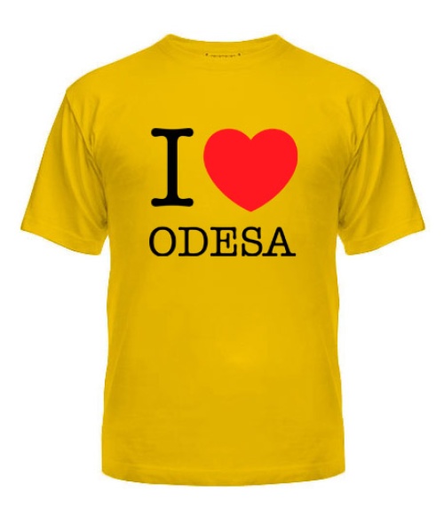 Мужская Футболка I love Odesa