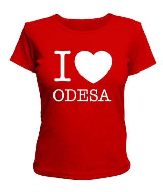 Жіноча футболка I love Odesa