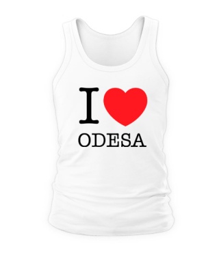 Чоловіча майка I love Odesa