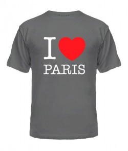 Чоловіча футболка I love Paris