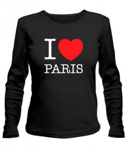 Жіночий лонгслів I love Paris