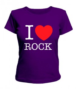 Жіноча футболка I love rock