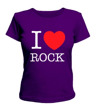 Жіноча футболка I love rock