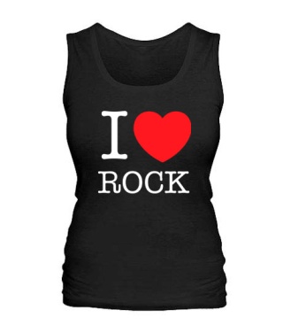 Жіноча майка I love rock