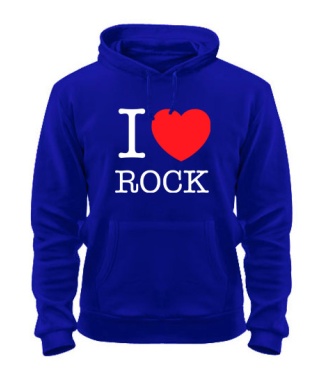 Толстовка-худі I love rock