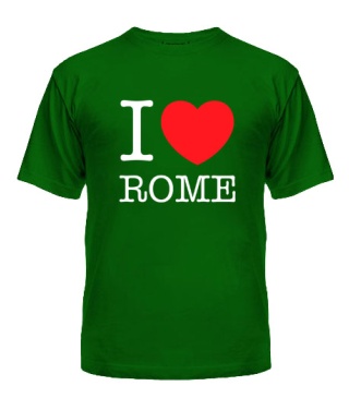 Чоловіча футболка I love Rome