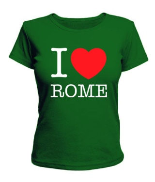 Жіноча футболка I love Rome