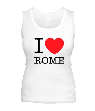 Жіноча майка I love Rome