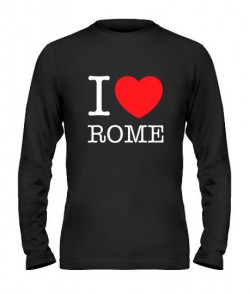 Мужской Лонгслив I love Rome
