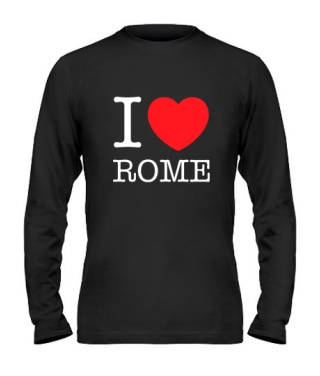 Чоловічий лонгслів I love Rome