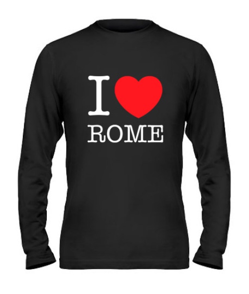 Чоловічий лонгслів I love Rome