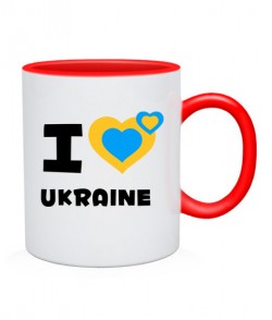 Чашка Люблю Украину