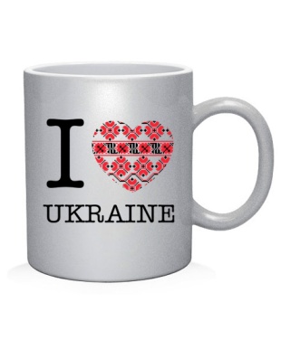 Чашка арт I love UA!