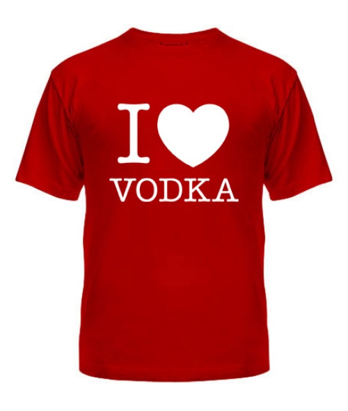 Чоловіча футболка I love vodka